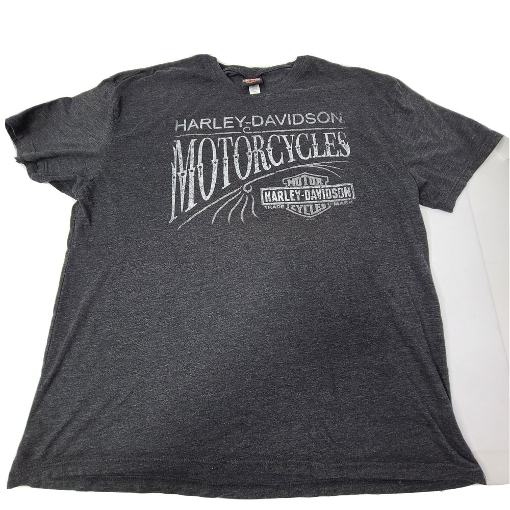 Harley Davidson Mens 2XL 2018 Factory Customs Gray Short Sleeve Henderson NV